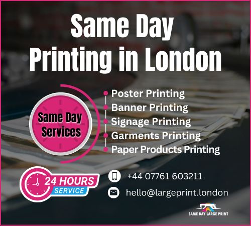 Same Day Large Print in London